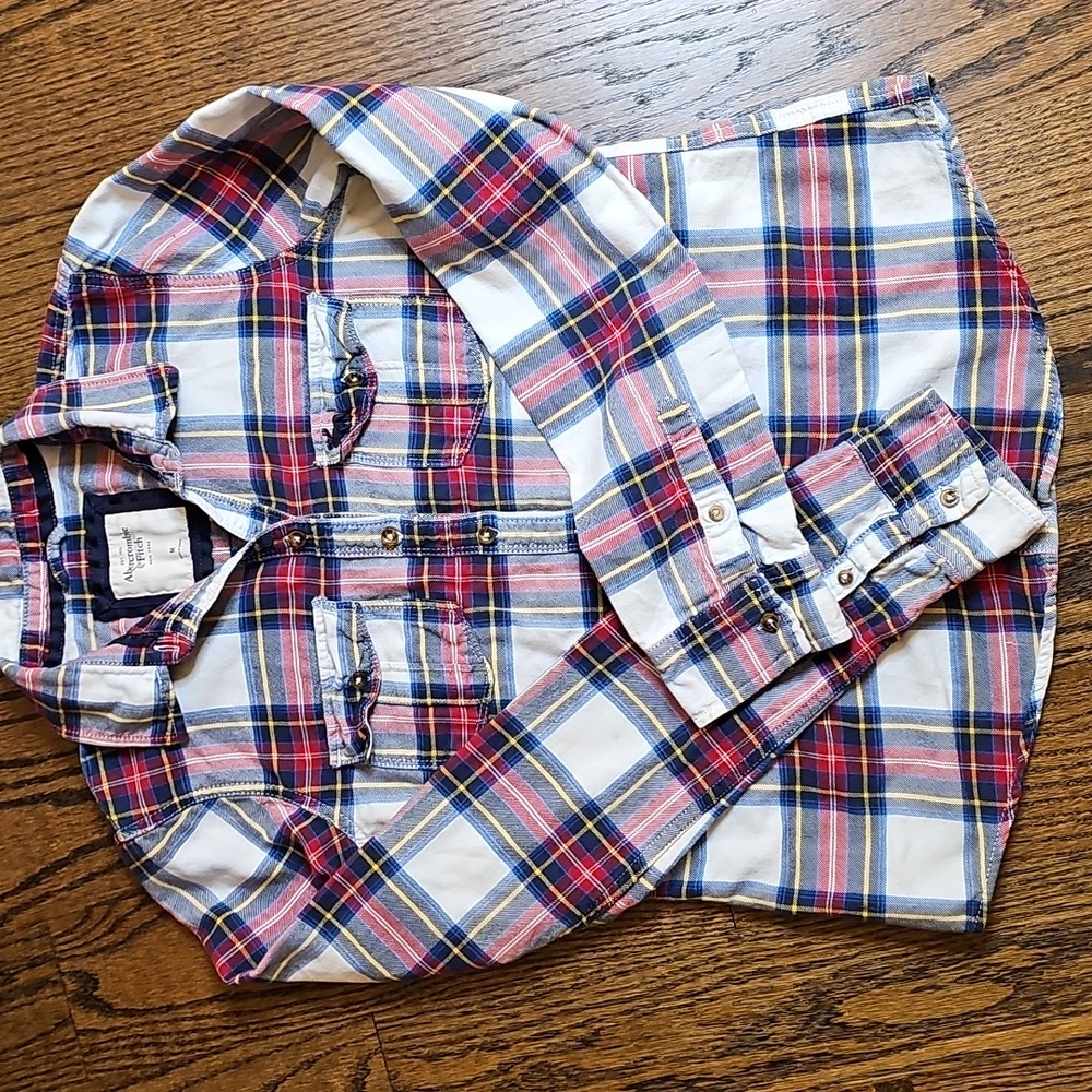 Abercrombie & Fitch Multicolor Plaid Shirt - Picture 10 of 10